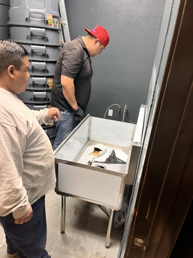 Commercial plumbing and sink installation in Frenchville